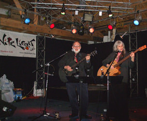 Cece and Me leading Worship at the Nite LightMarch 1st 2009