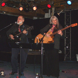 Cece and Me leading Worship at the Nite LightMarch 1st 2009