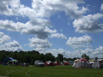 Monday, a beautiful day atCornerstone: Picture of sky and campground