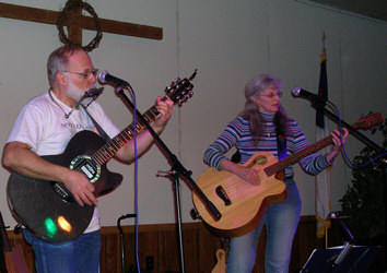 Cece and Me at Overflowing Cup Coffeehouse Beloit Wi. March 12th 2010