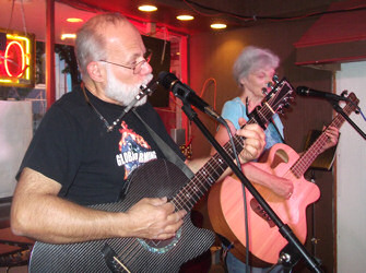 Cece and Me at the Overflowing Cup Coffeehouse June 23rd 2012 in Beloit WI