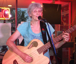 Cece and Me at the Overflowing Cup Coffeehouse June 23rd 2012 in Beloit WI