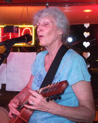 Cece and Me at the Overflowing Cup Coffeehouse June 23rd 2012 in Beloit WI