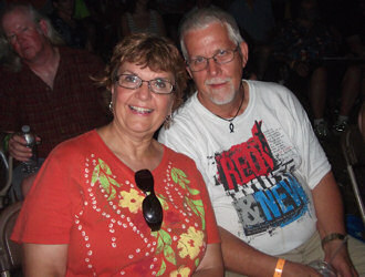 Dave and Diana Fogderud from the Over Flowing Coffeehouse in Beloit Wi