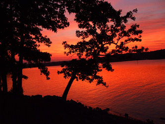 View from our camp site in Kentucky