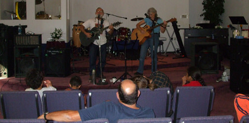 Us at the benefit for the Foster Family