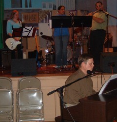 Part of St John Lutheran's Praise Team
