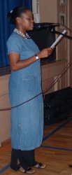 Syreeta read poetry