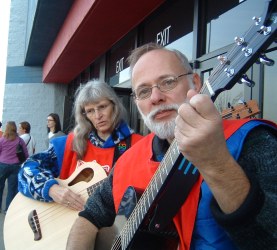 Singing in front of Wal Mart for the Salvation Army